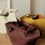 Thumbnail: Metal ball charm calf leather toga embossed handle + crossbody bucket bag