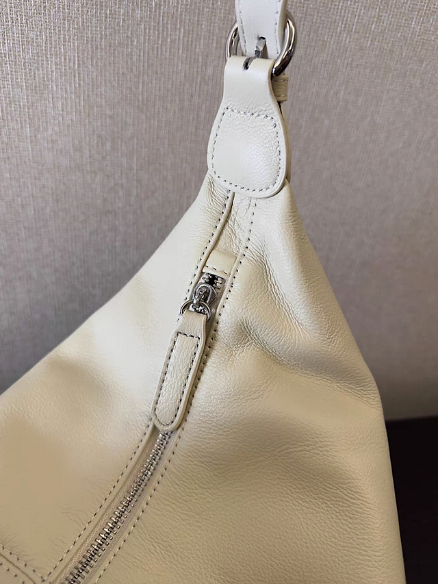 Toga embossed calf leather shoulder + crossbody bowling saddle bag 11