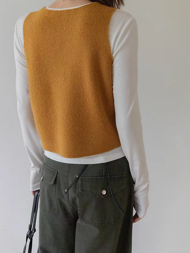 High waisted folded pockets denum pants 12