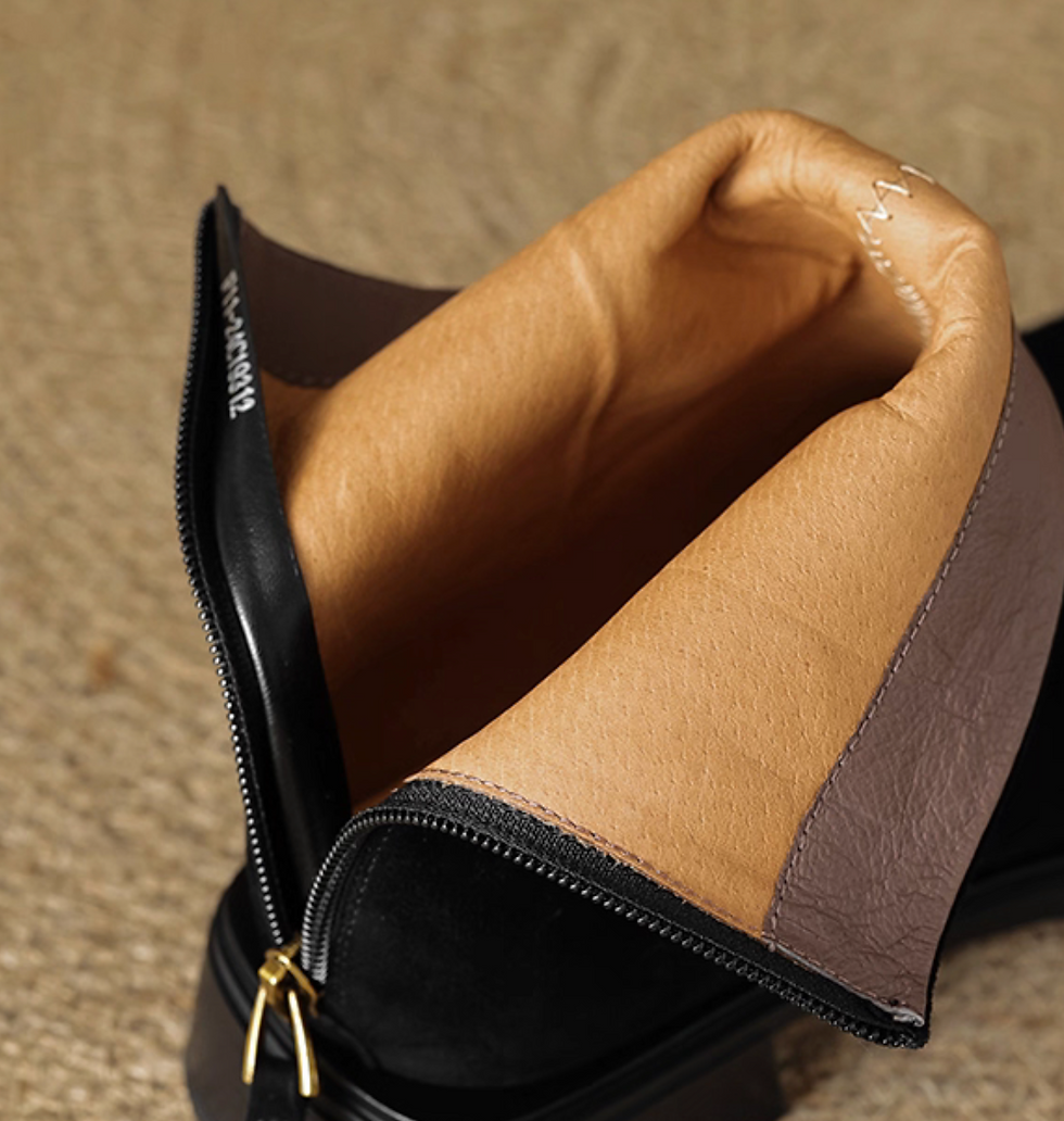 Thumbnail: Lambskin suede back zipped ankle boots