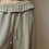 Thumbnail: Khaki ruffles drawstring lyocell cotton straight pants with elastic waistband