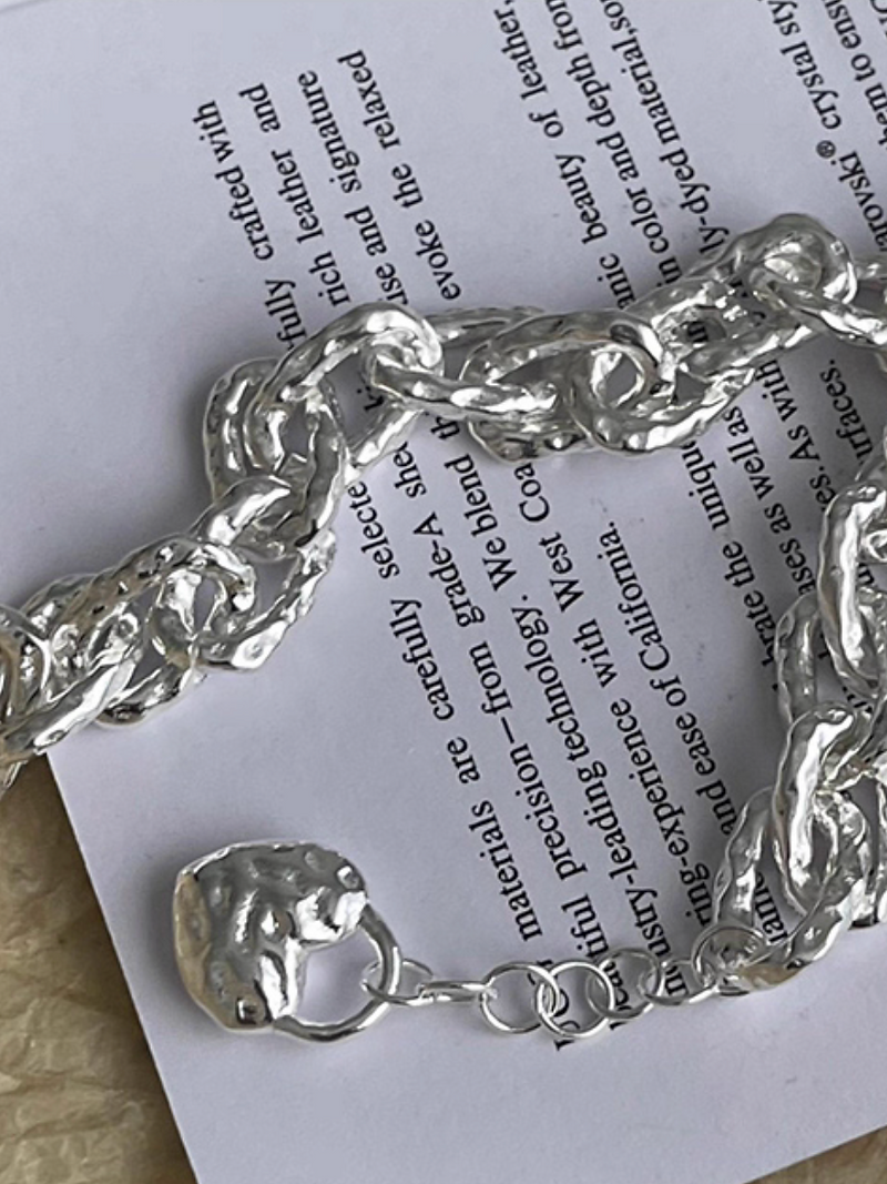 Engraved heart & loops 925 silver bracelet 2