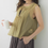 Thumbnail: Sheer poly tencel double knots sheer vest