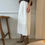 Thumbnail: Elasticated drawstring cotton wool tassels trim layered skirt 