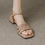 Thumbnail: Weaved calf leather ankle strap sandals