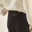 Thumbnail: Back adjusted strap denim high waisted straight pants
