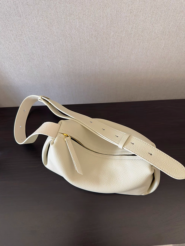 Toga embossed calf leather drape zipper shoulder + crossbody bag 13