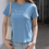 Thumbnail: Crewneck cursive print cotton shortsleeved tee