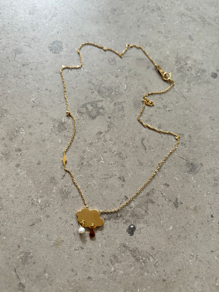 925 silver cloud rain thunder 925 silver necklace
