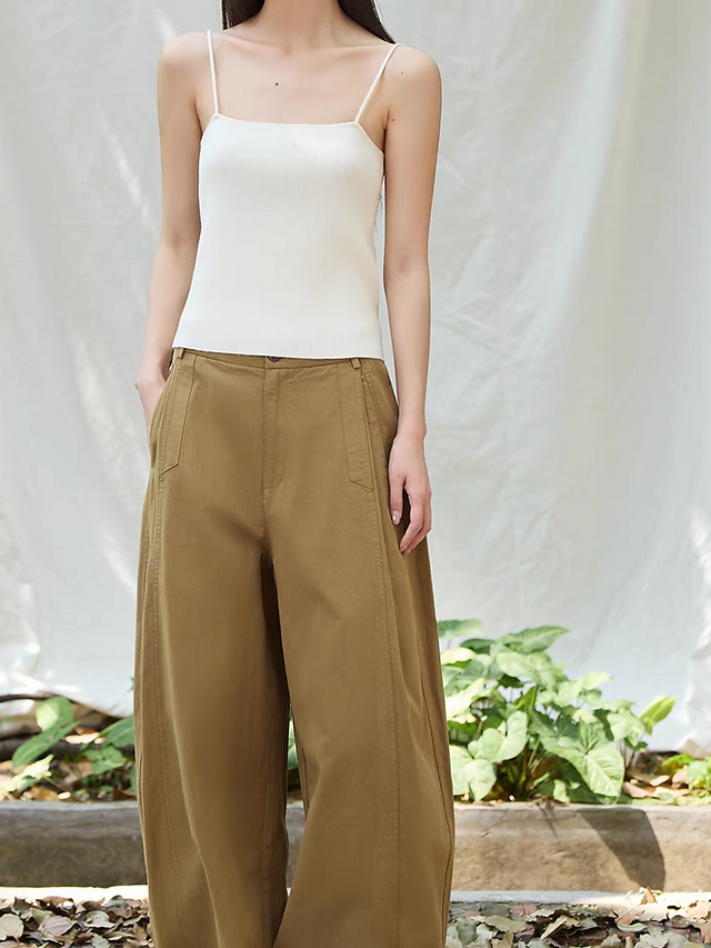 Poly rayon ribbed high stretchy camisole 14