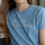 Thumbnail: Crewneck cursive print cotton shortsleeved tee