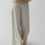 Thumbnail: High waisted beige cotton denim pants