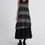 Thumbnail: Docking handmade embroidered black cotton linen layered slipdress