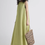 Thumbnail: Pleated contour A line linen sleeveless dress