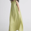 Thumbnail: Crewneck side pleated A line linen sleeveless dress
