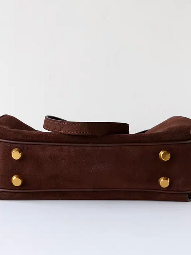 Calf leather twist buckle flap rodeo shoulder + crossbody bag 4