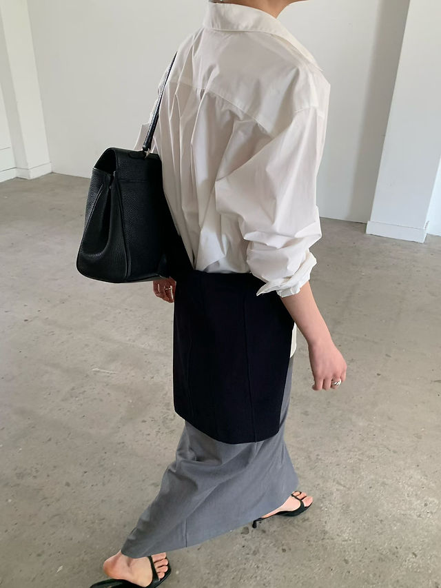 Cotton mid length stitched pocket shirt  12