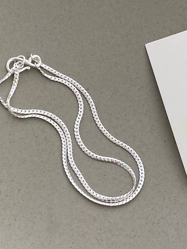 925 Silver double layers bracelet 2