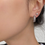 Thumbnail: 925 silver engraved crochet 3 pieces earrings set