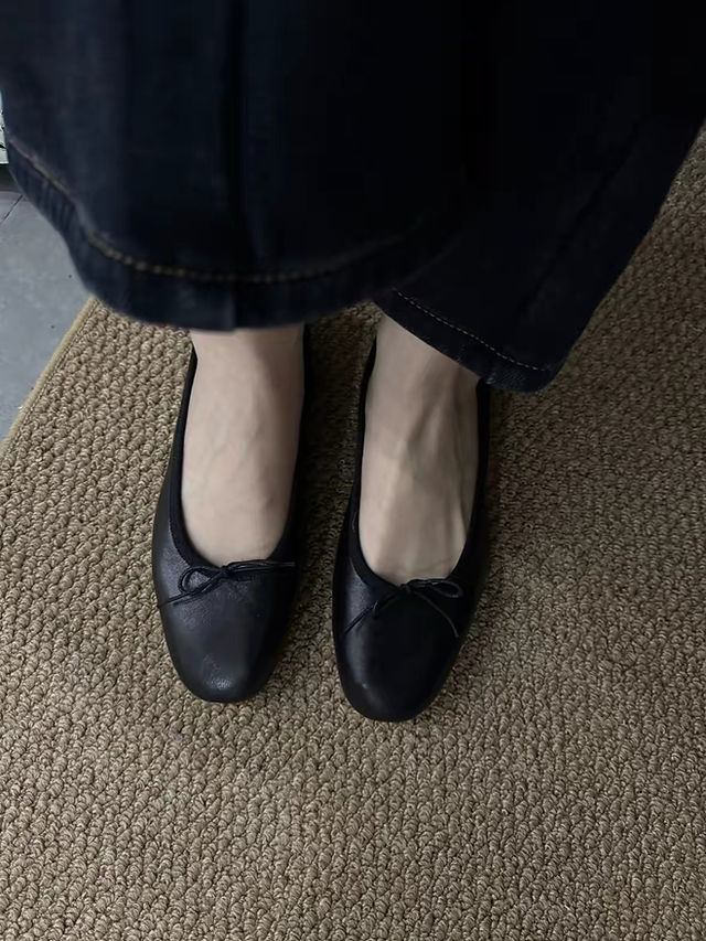 Made in Spain Italian lambskin ribbon flats  8