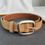 Thumbnail: Abstract matte buckle calf leather belt