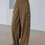 Thumbnail: Beads deco drawstring cotton khaki pants