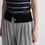 Thumbnail: Halter striped stretchy shell buttoned vest