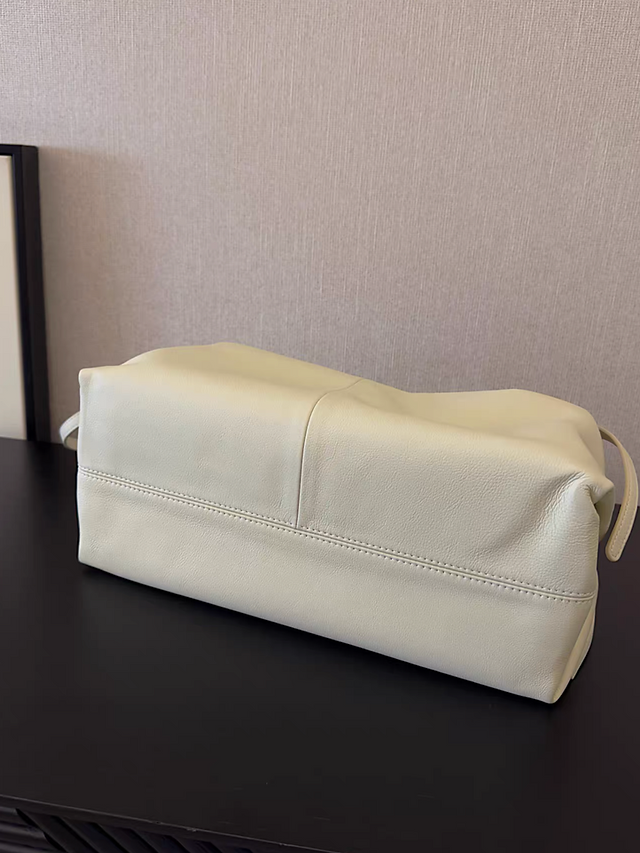 Double adjusted straps toga embossed calf leather bowling zipper bag 4