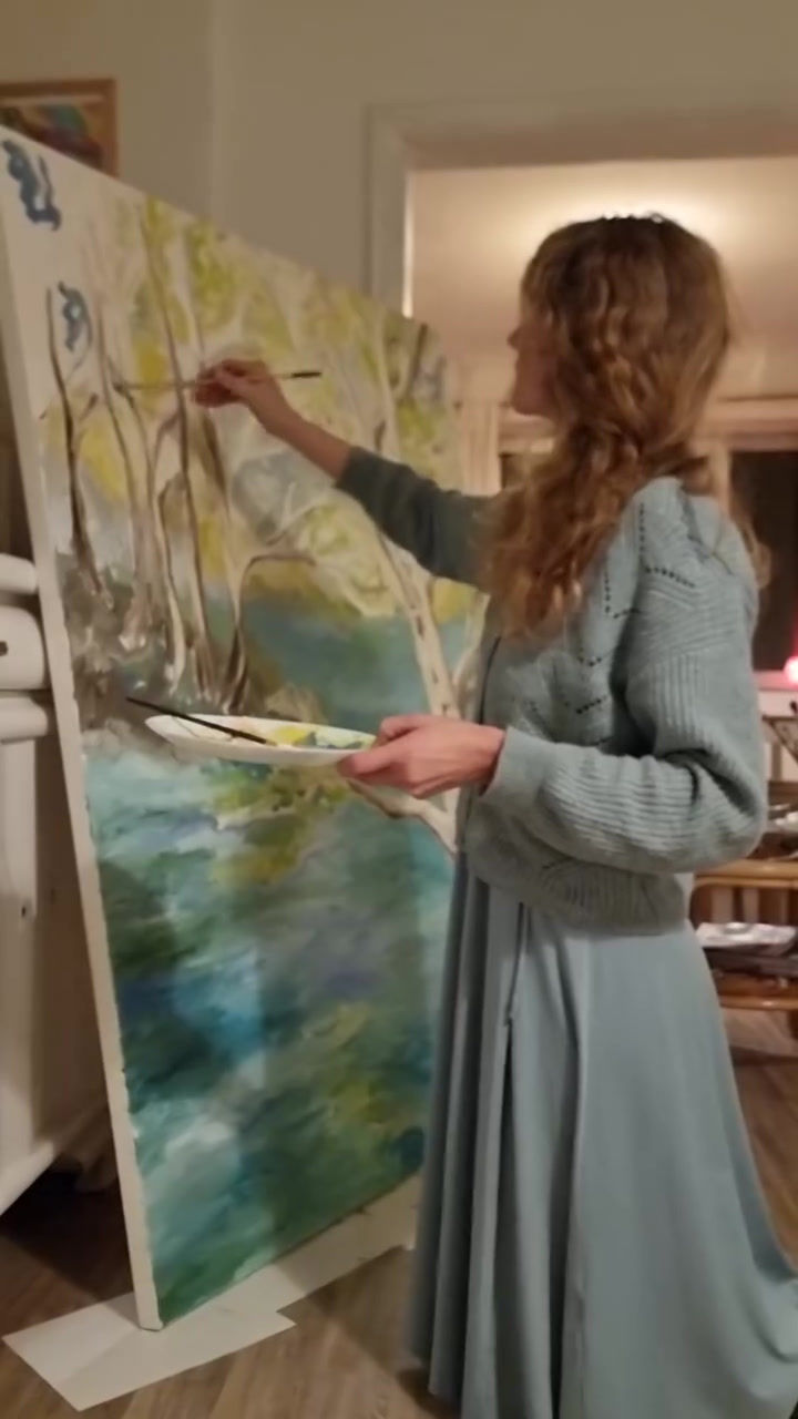 Miniaturbild: Birches by the lake