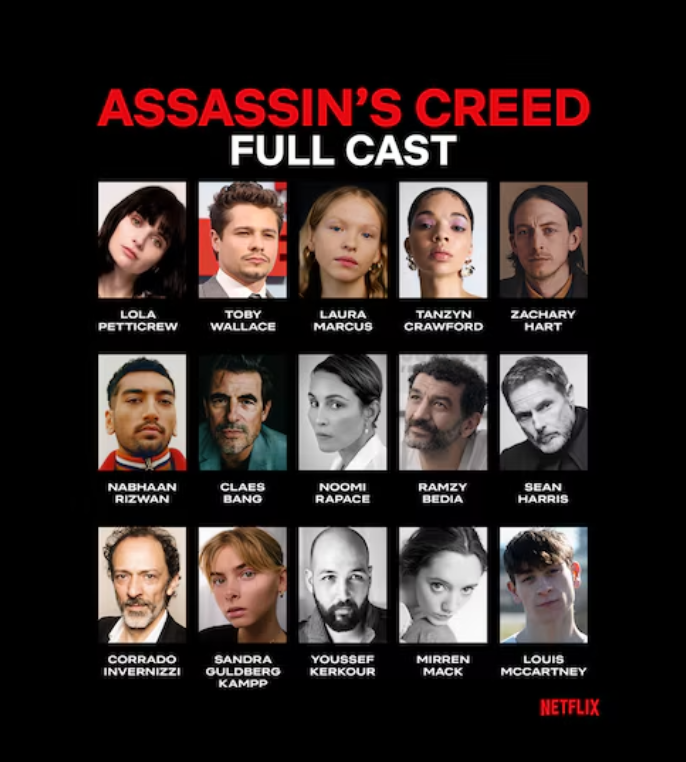 The cast of Assassin's Creed (Netflix)