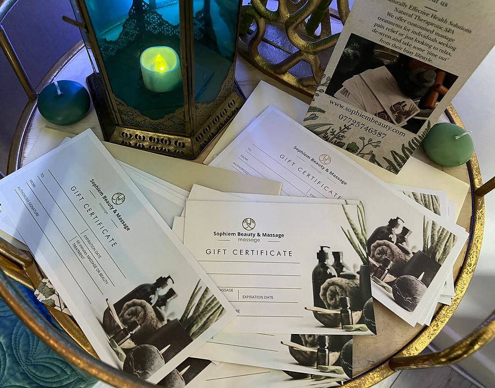 Sophiem Massage Gift Card