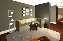 Duplex - 1st floor rendered plan