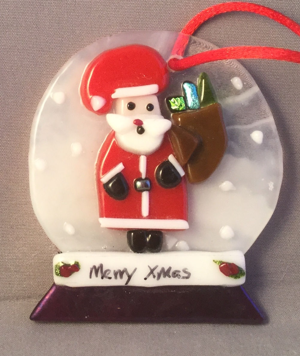 Snowglobe Santa Hanger