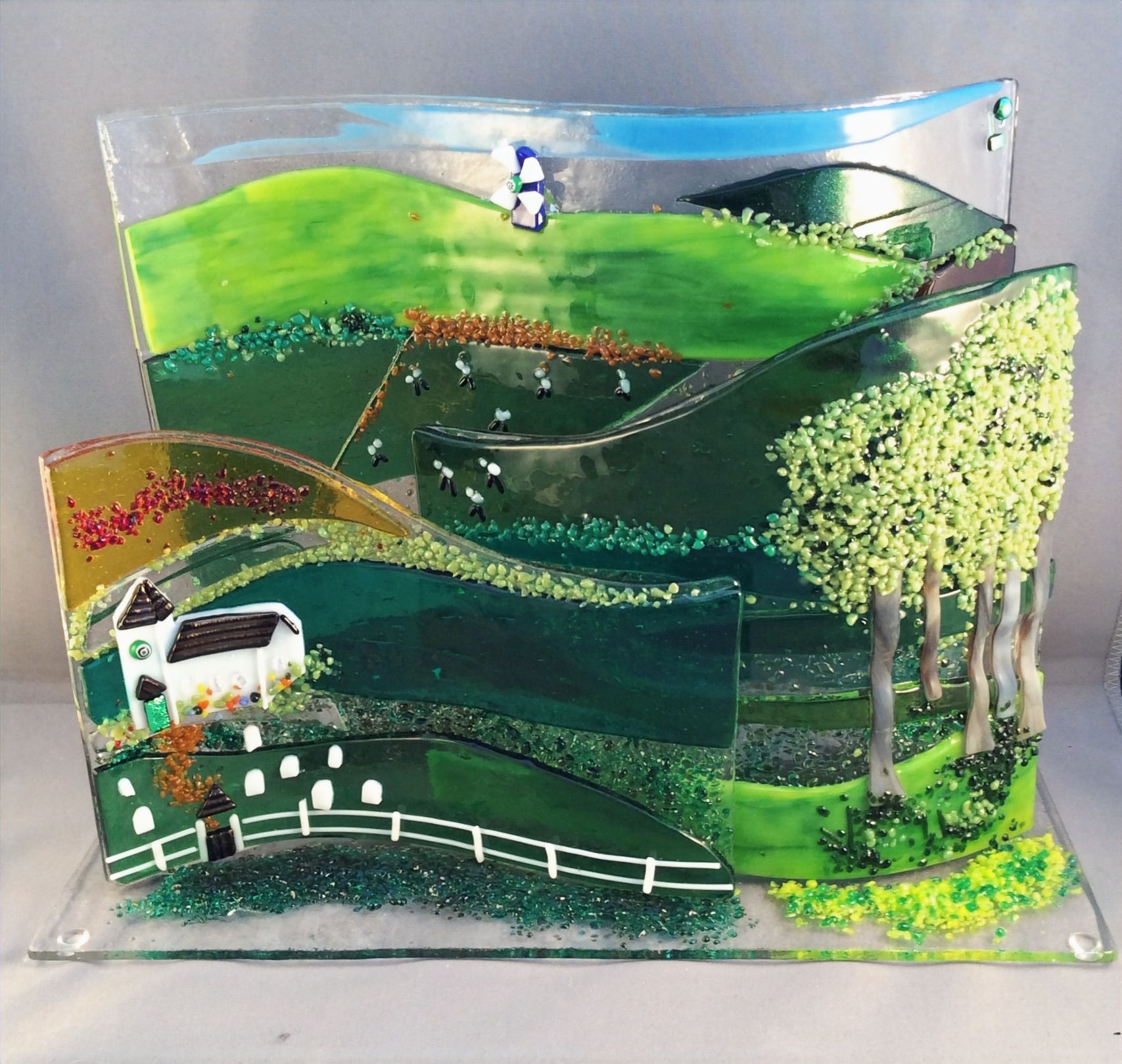 Country Scene Freestanding 3D Wave