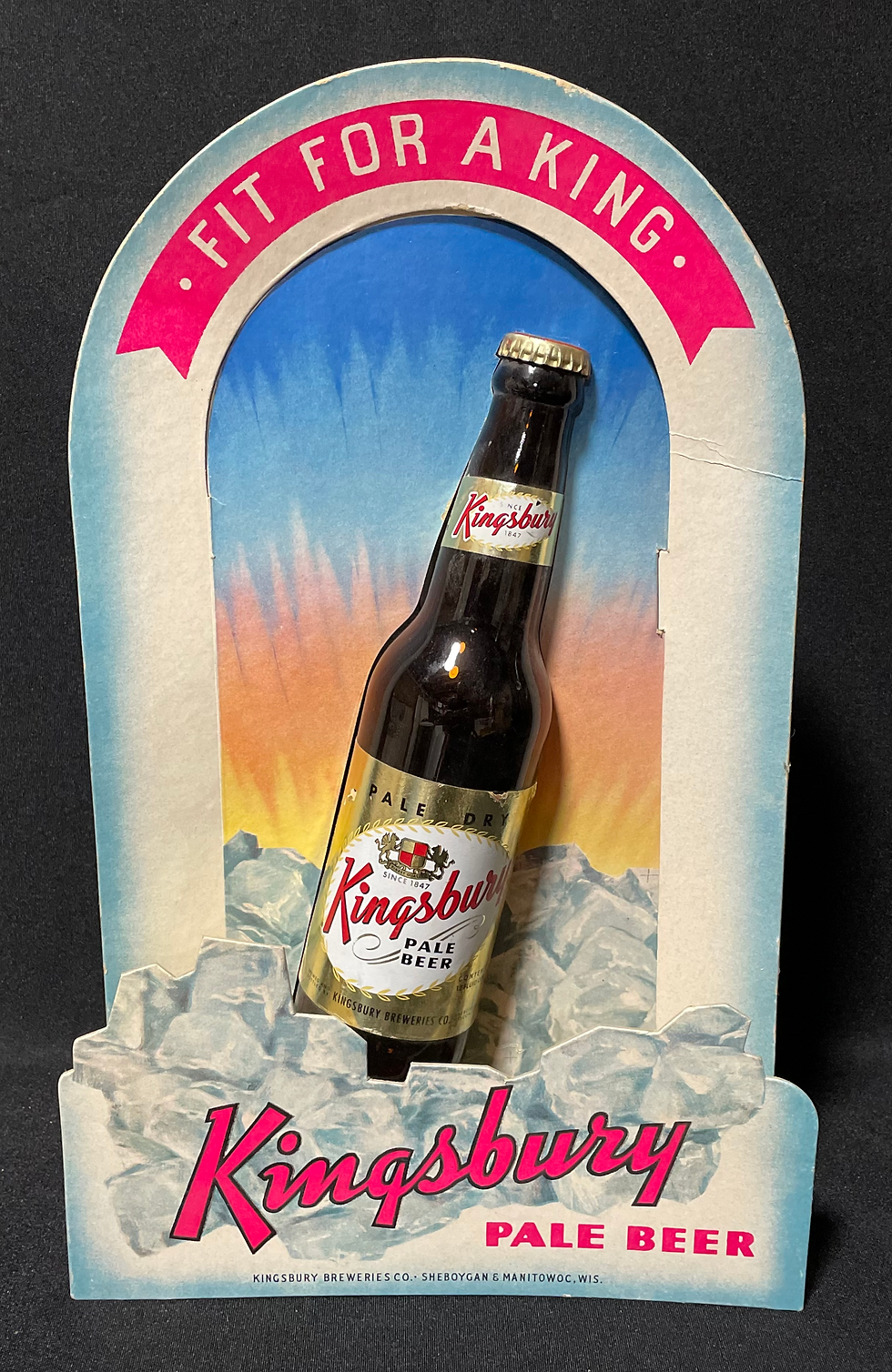 Kingsbury Beer 3D Cardboard Bottle Display Sheboygan, WI VBC
