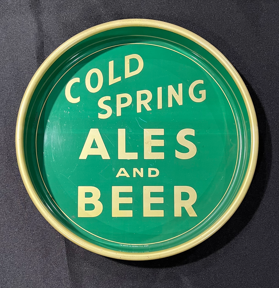 Cold Spring Ales and Beer Tray - Lawrence, MA