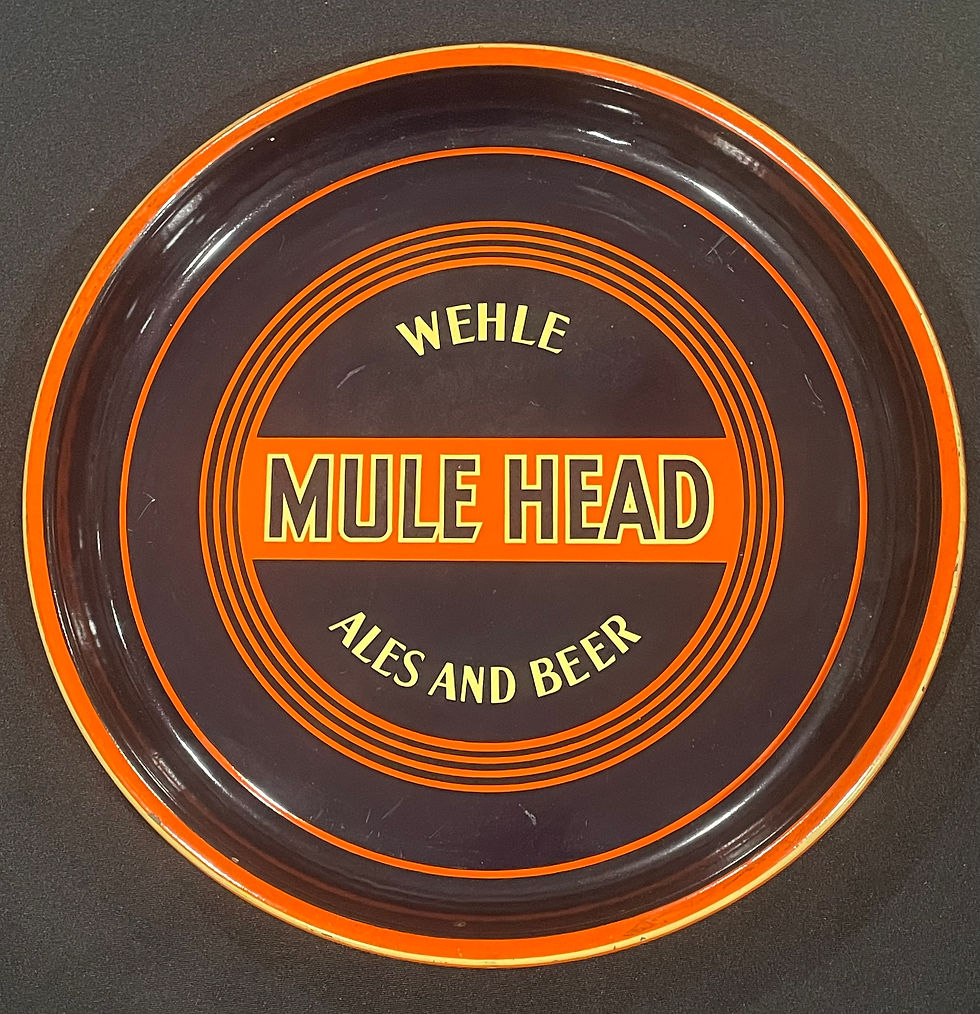 Wehle Mule Head Beer Tray - West Haven, CT
