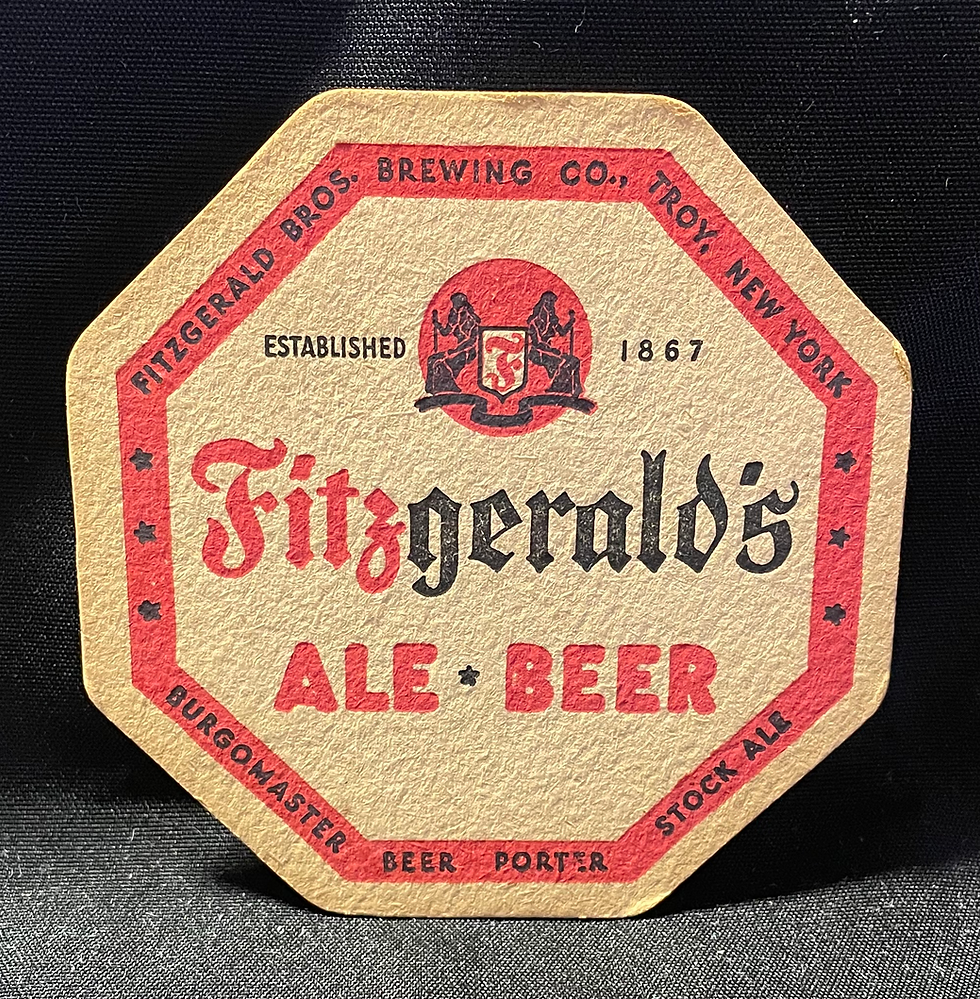 Thumbnail: Fitzgerald's Beer Coaster - Troy, NY