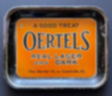 Oertels Real Lager and Dark Beer Tray - Louisville, KY
