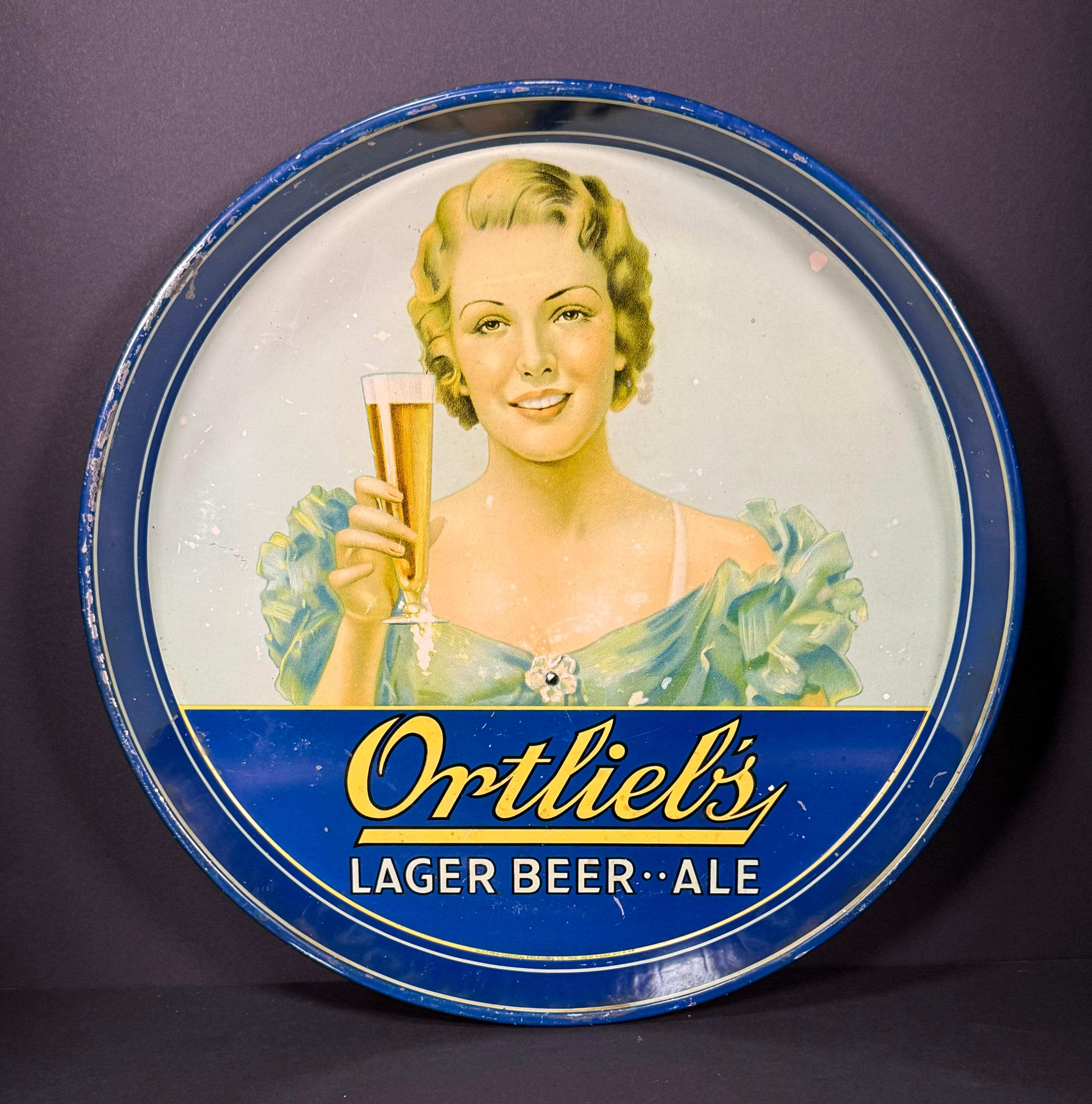 Ortlieb's Beer Tray - Philadelphia, PA
