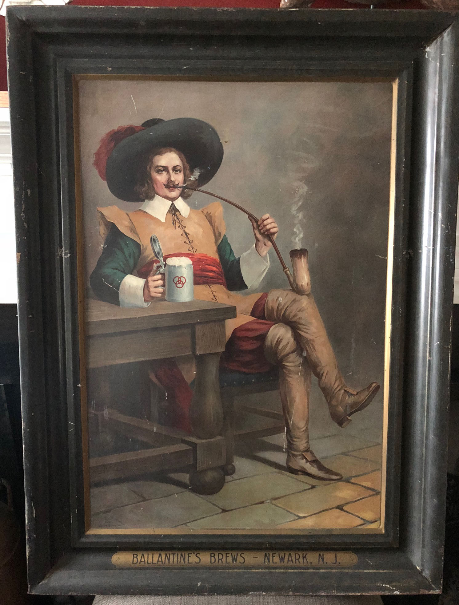 Ballantine Tin Sign - Newark,NJ - Self Framed