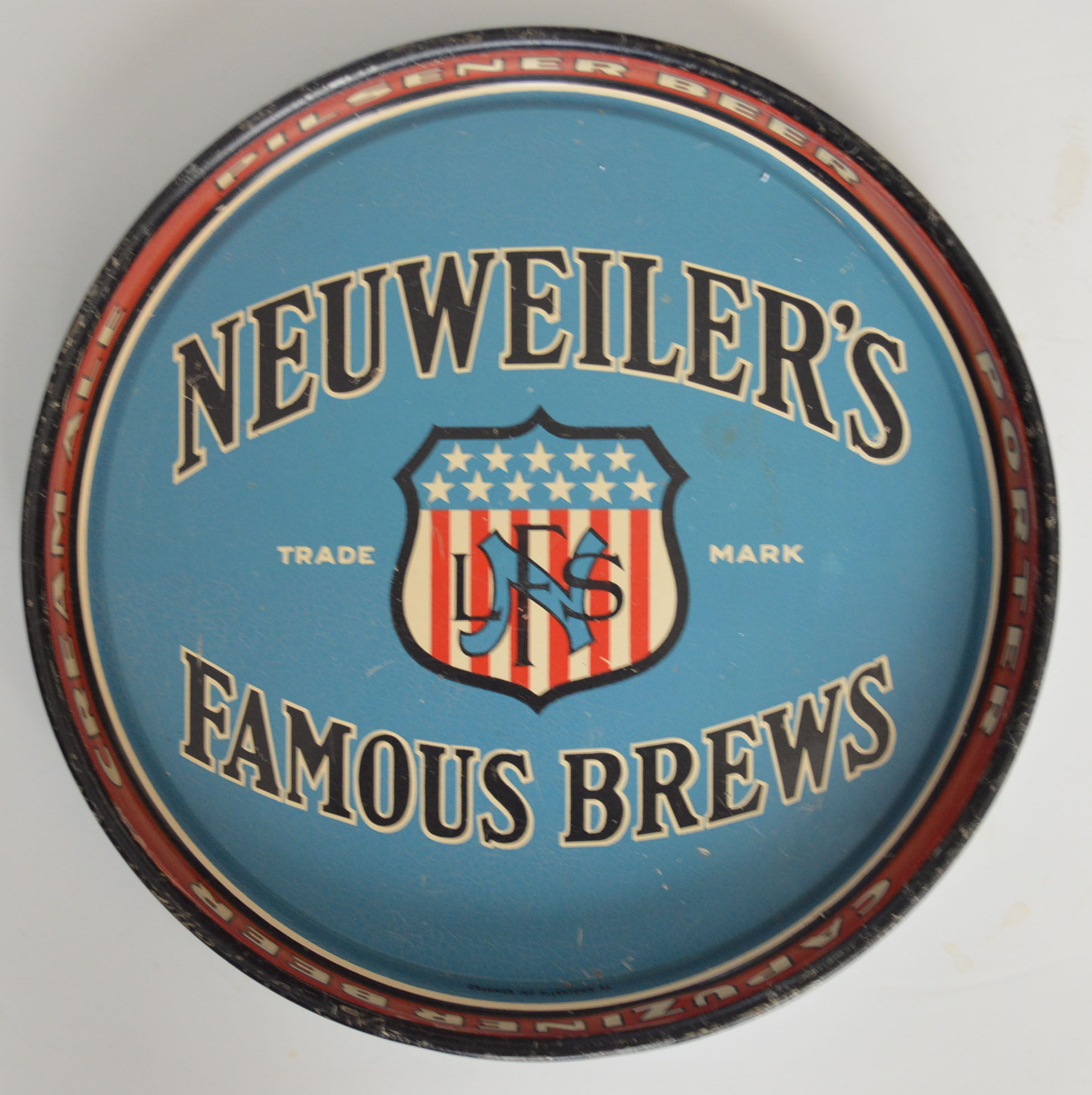 Neuweiler's Beer Tray - Allentown, PA