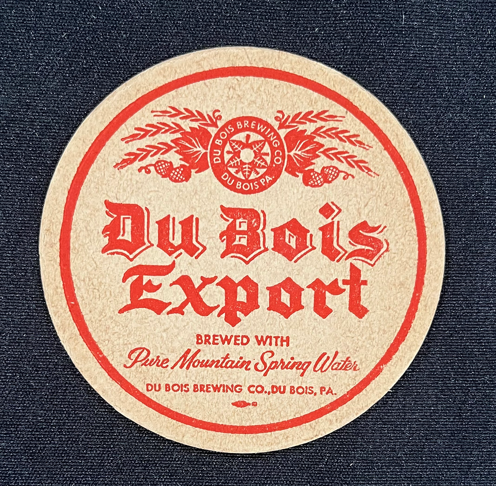 DuBois Export Budweiser Beer Coaster - DuBois, PA
