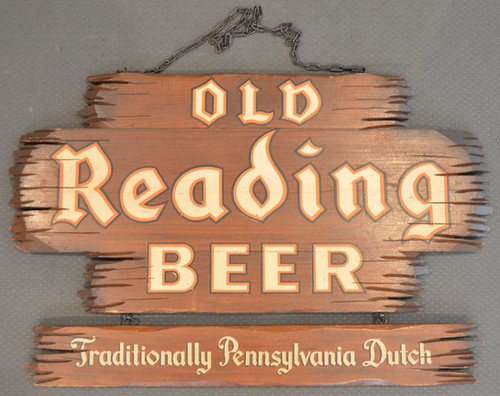Old Reading Wooden Beer Sign - Reading, PA | VBC