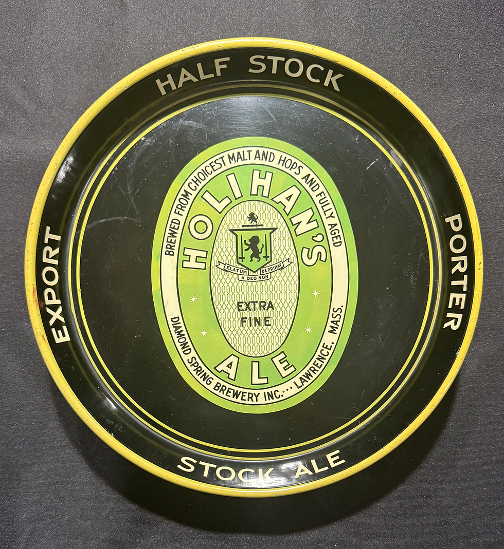 Holihan's Ale Beer Tray - Lawrence, MA