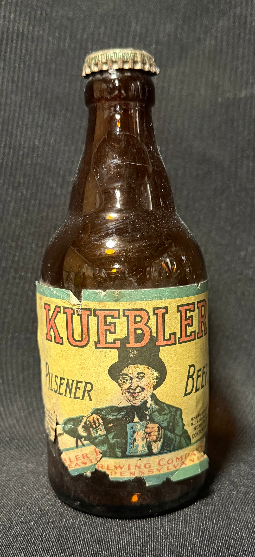 Kuebler Beer Bottle - Easton, PA