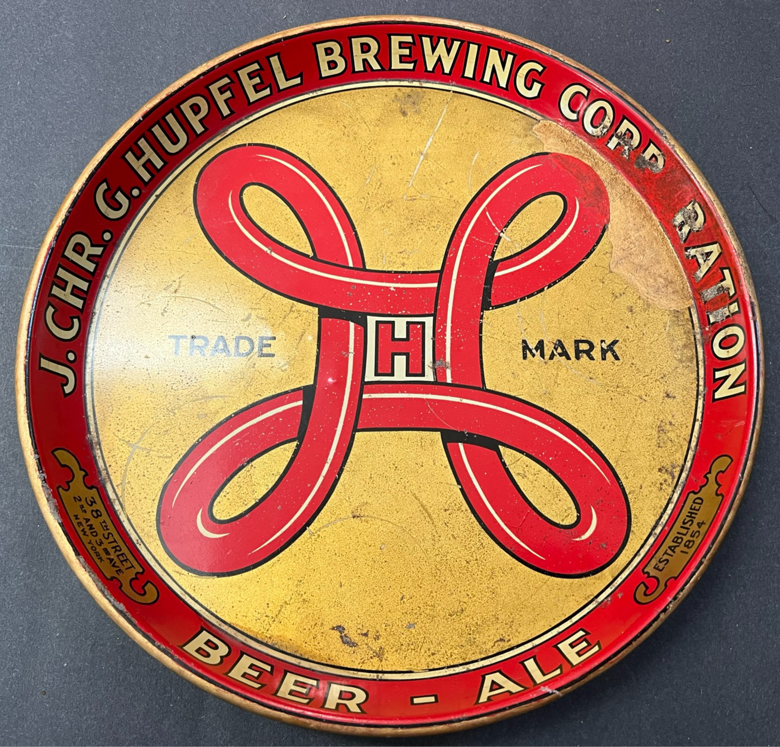 Hupfel Beer Tray - New York, NY