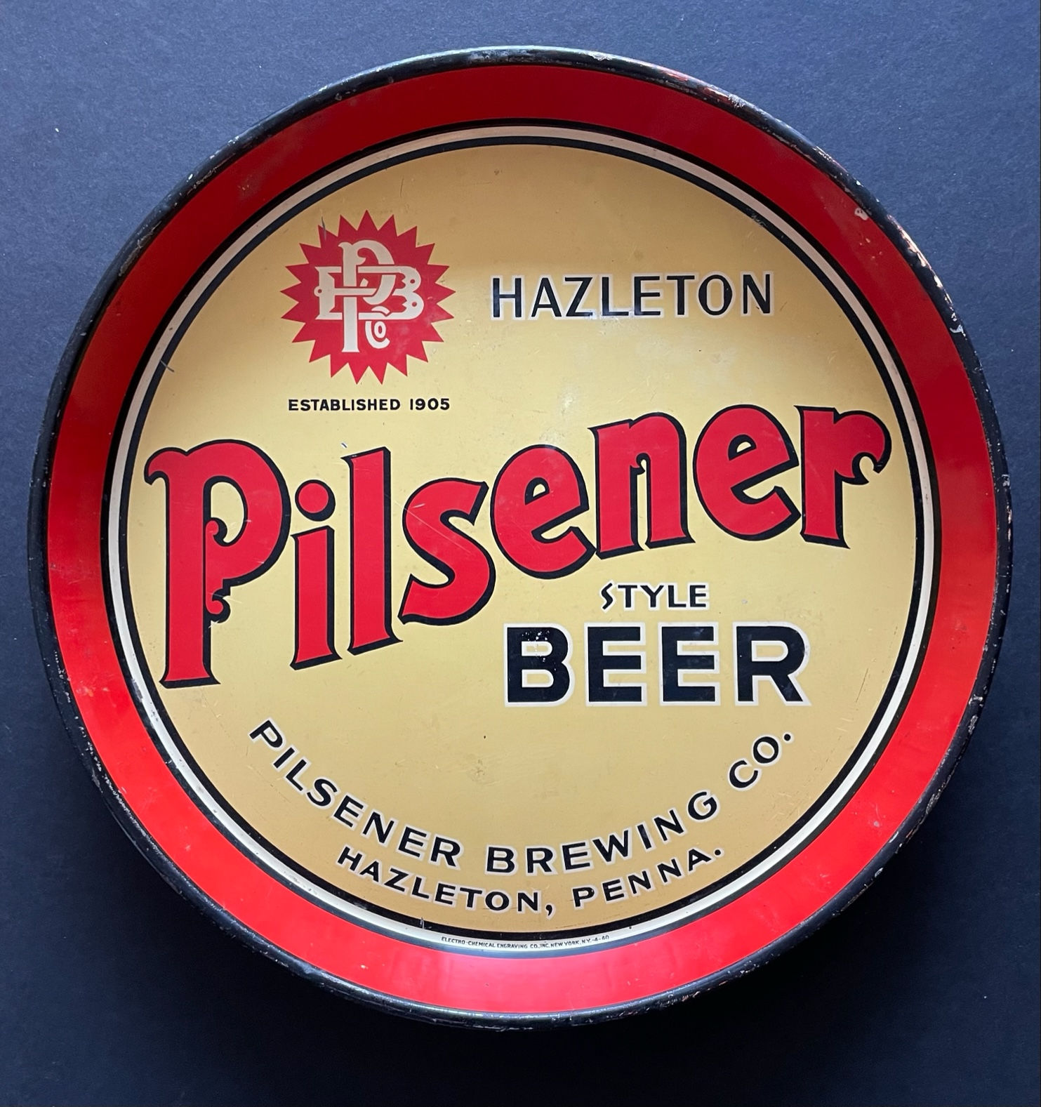 Pilsener Beer Tray - Hazleton, PA