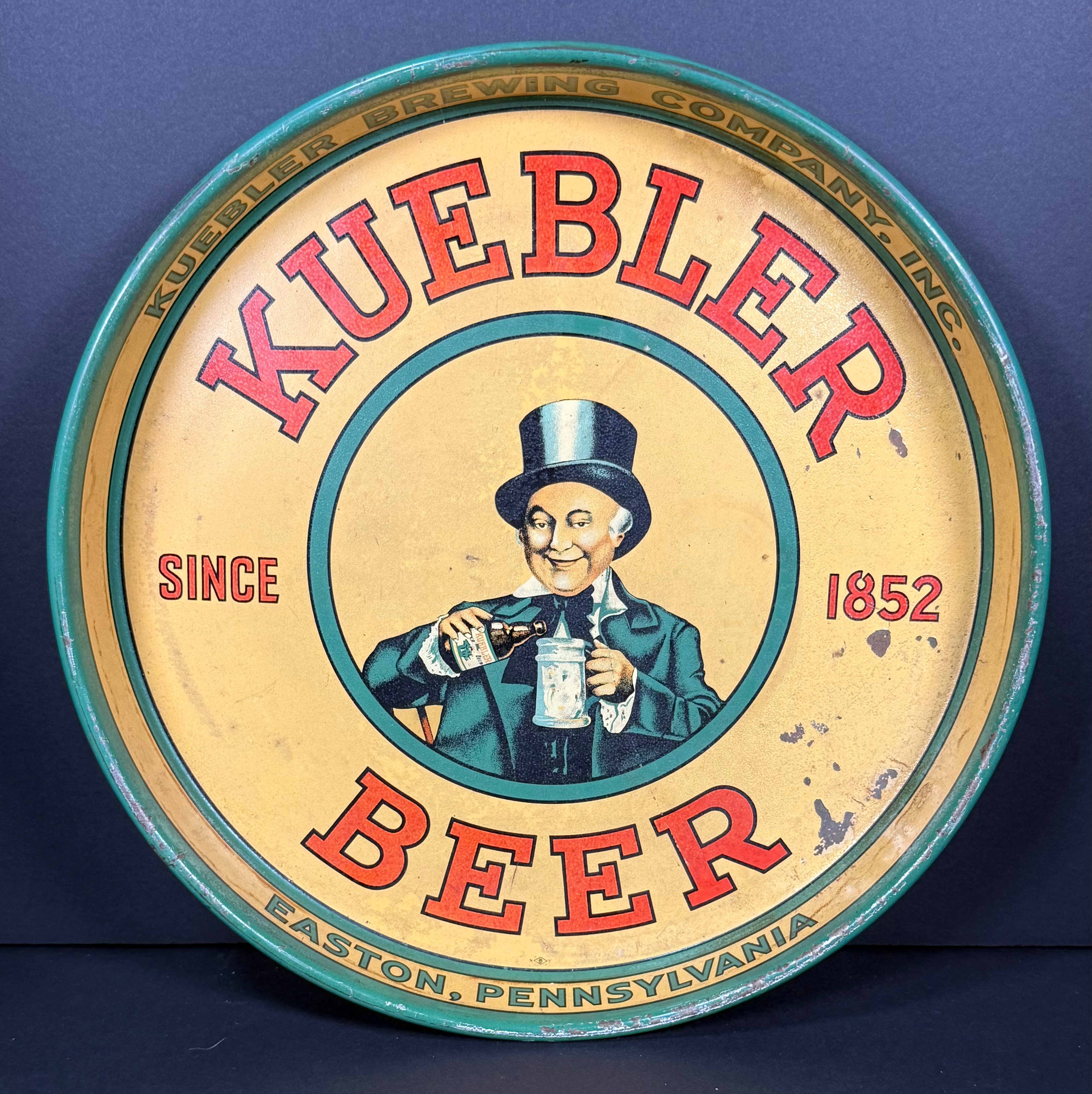 Kuebler Beer Tray - Easton, PA