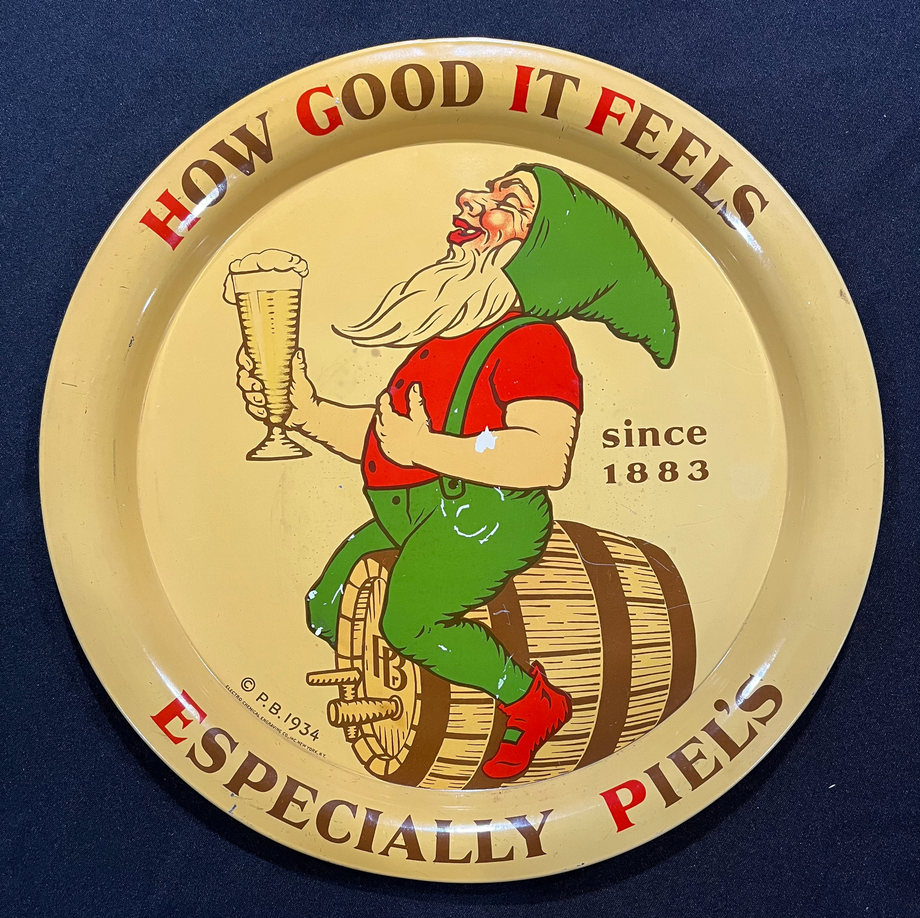 Piels Elf Beer Tray - New York, NY